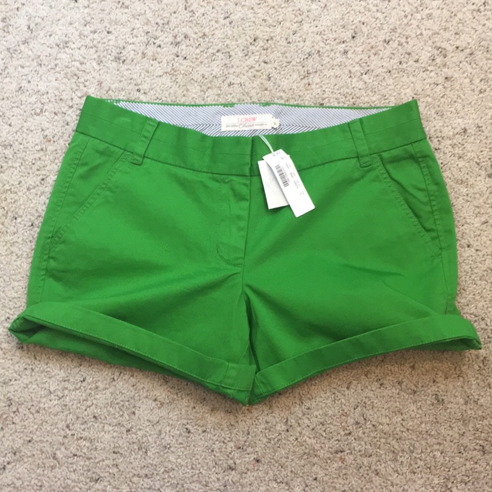 J. Crew Chino Shorts in Green